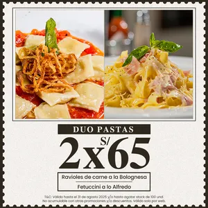 PROMO DÚO PASTAS