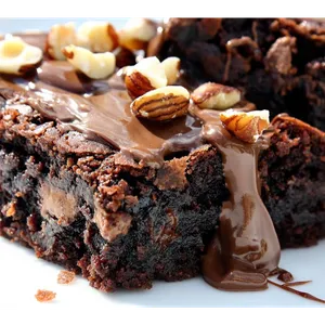 Brownie Doble Chocolate con Pecanas