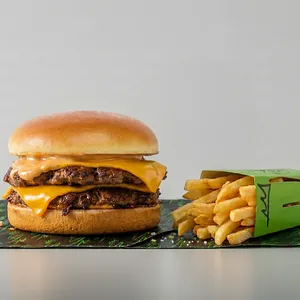 Doble Queso + Papas fritas
