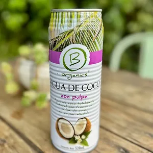 Agua de Coco con pulpa 520ml Be Organics