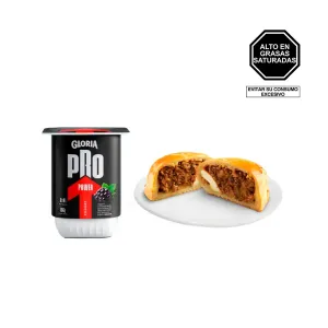 Pack (1 Yogurt Gloria Pro Power Cuchareable Sauco 155 Gr + 1 Empanada De Carne Tambo)