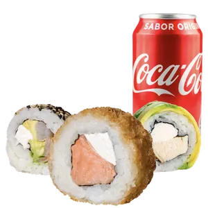 Rolls para 1 con bebida (15 Piezas)