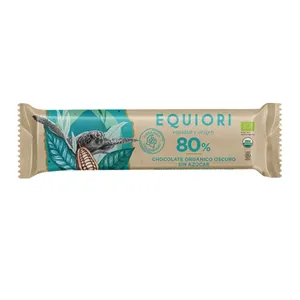 Barra chocolate 80% equiori 11 gr orgánico sin azúcar