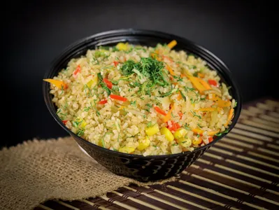 Arroz con vegetales