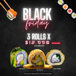 Promo Black Friday 3 x $12.990