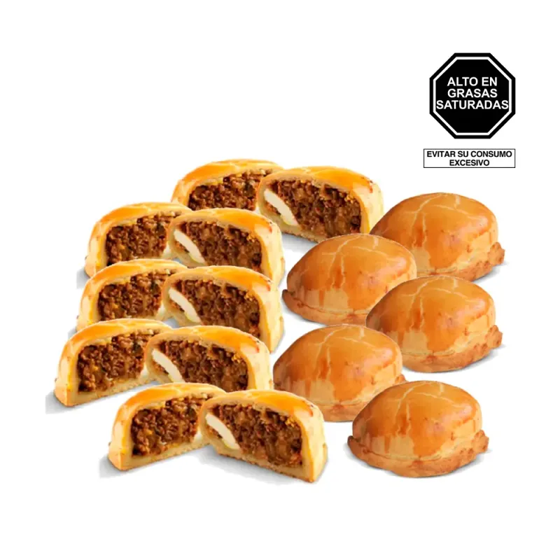 Pack (5 Empanada De Carne + 5 Empanada De Pollo)