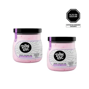 Pack (2 Yogurt Danlac Frutos Del Bosque Vidrio x 160 g)