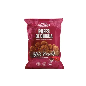 Snack Puff Quinua Siete Dragones Barbecue Picante X 40 Gr