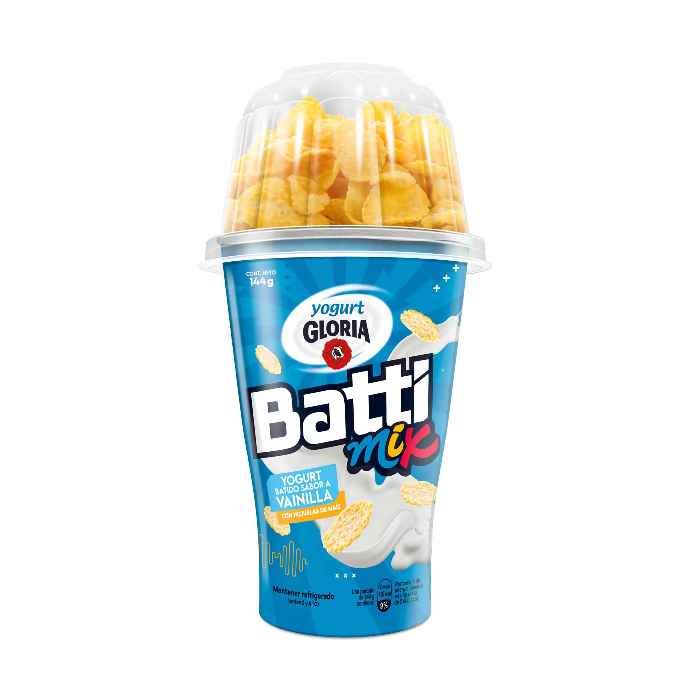 Yogurt Gloria Battimix Vainilla con Hojuelas 144 g - Tambo | Cada vez ...