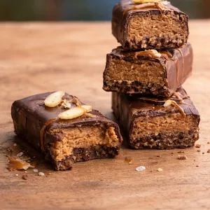 Barrita Snickers Almendra APLV, Sin Soya, Sin Azúcar, Sin Gluten.