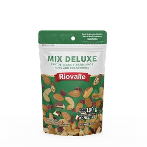 Mix deluxe riovalle frutos secos y arandanos x 100 grs Mix deluxe riovalle frutos secos y arandanos x 100 grs
