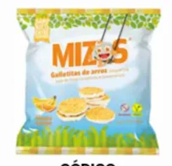 GALLETA MIZOS NARANJA PLATANO 16GR