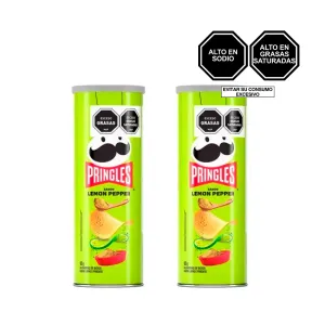 Pack (2 Papas Pringles Lemon Pepper X 105 Gr)