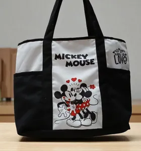 BOLSO DE MICKEY & MINNIE MOUSE - NEGRO
