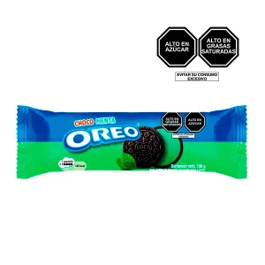 Galleta Oreo Choco Menta Rollo x 108 g