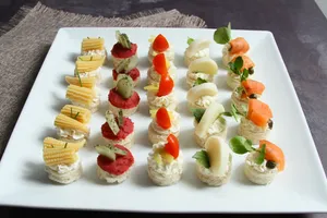 Surtidos de canapé doble molde 25un