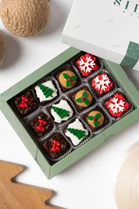Caja Mini Brownies Navidad