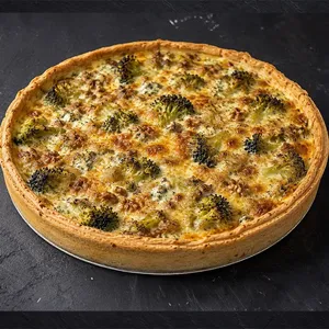 Quiche de Brócoli, Queso Azul y Nueces Familiar 30 cm