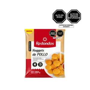 Nuggets de Pollo congeladas Redondos Bolsa x 10 und
