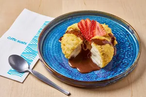 Tempura Helado Chocolate - Helado Frito de Vainilla con Chocolate