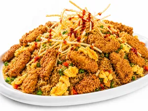 Arroz chaufa de pescado