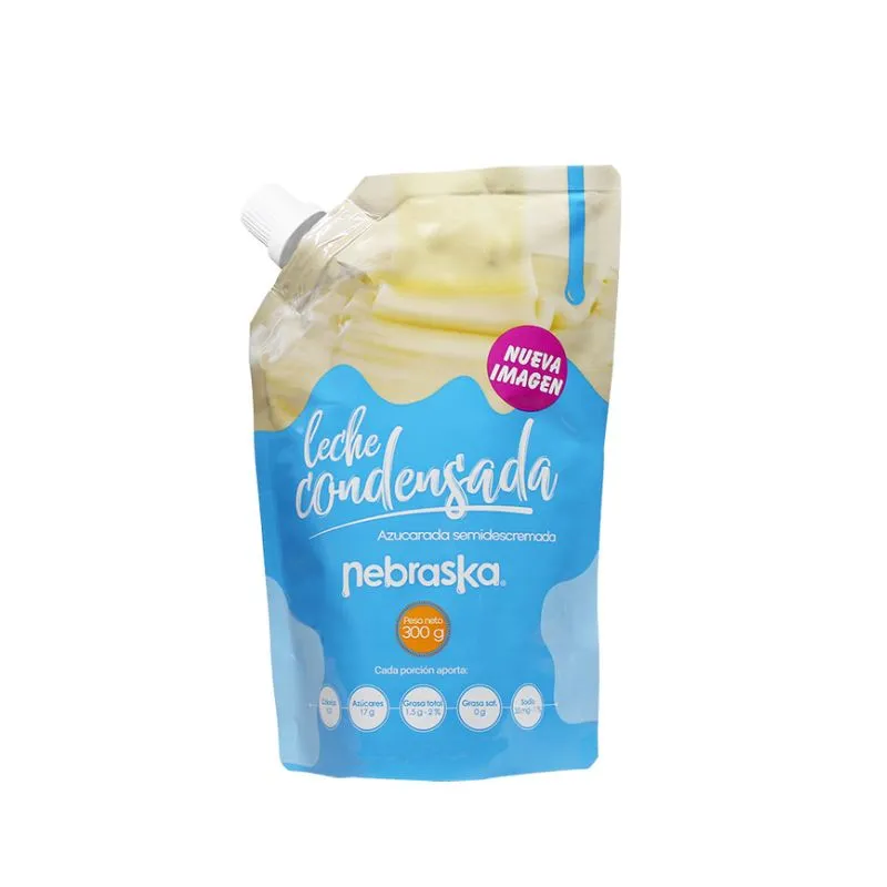 Leche condensada nebraska x 300 grs doypack