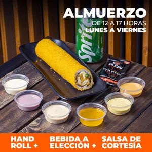 Handroll + Bebida + Salsa cortesía