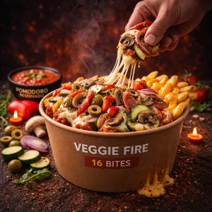 pizza bites vegetales queso