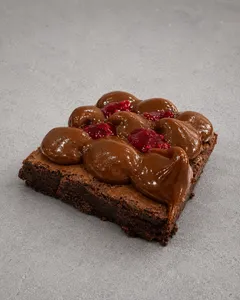 Brownie manjar frambuesa