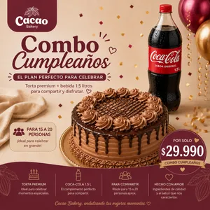Combo: Cumpleaños de 15 a 20 personas