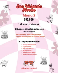 Menú 2: Día de los Enamorados