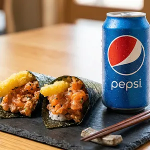 2 Temakis de Salmón+Bebida