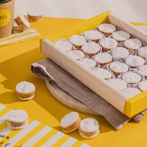 mini alfajor de hojarasca