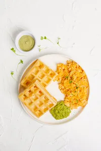 Waffles de Yuca y Queso