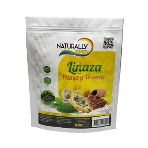 Linaza molida naturally pitaya y te verde x 500 grs
