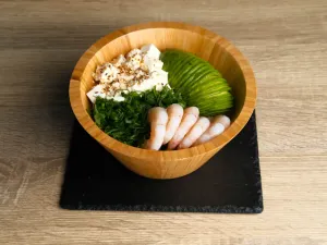 Gohan camarón cocido