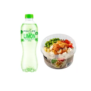 Pack (Bowl De Fideos Tambo 1 Und + Agua Saborizada Fontlife Limón Con Gas 650 Ml)