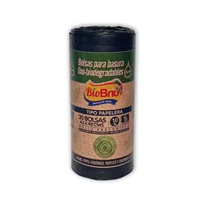 Bolsa basura biobrio tipo papelera x 30 unds biodegradable