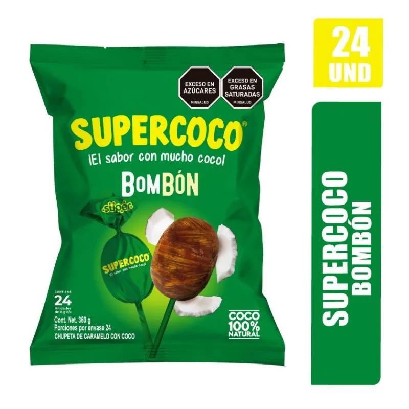 BOMBON SUPERCOCO X 360 GRS 24 UNDS - Supermercados La 80 | Compra online