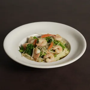 Chaumín camaron y vegetales