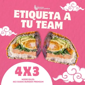 Promo 4x3 Sushi Burger Premium