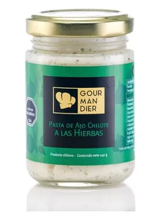 Pasta de ajo chilote a las hierbas 156 ml Gourmandier