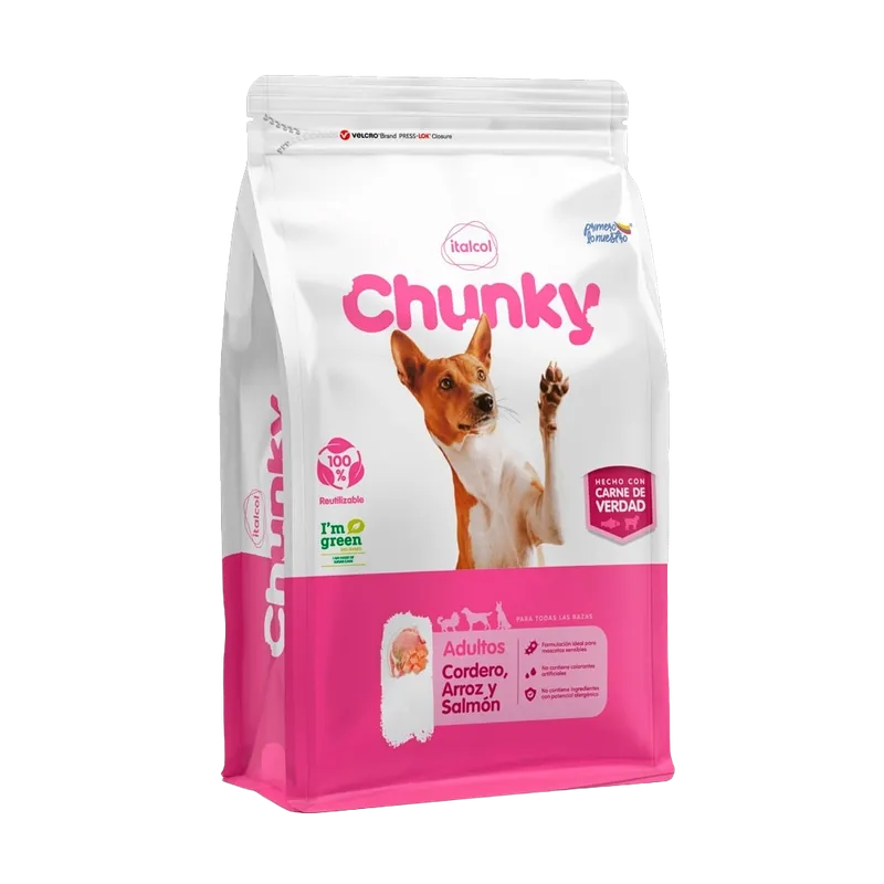 CONCENTRADO CHUNKY CORDERO ARROZ Y SALMON X 4 KGS ADULTO CONCENTRADO CHUNKY CORDERO ARROZ Y SALMON X 4 KGS ADULTO