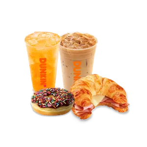 Iced Coffee + Sándwich + Donut Classic + Jugo M