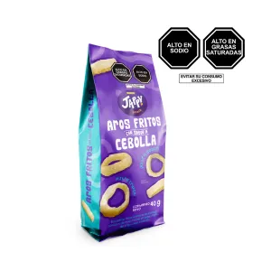 Aros Fritos Sabor Cebolla Jappy Snack x 40 g
