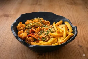 Combo Camarones al wok + coca cola