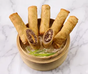 Cheese Burger Spring Roll