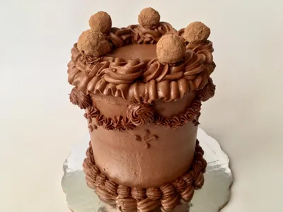 Pastel vintage de chocolate