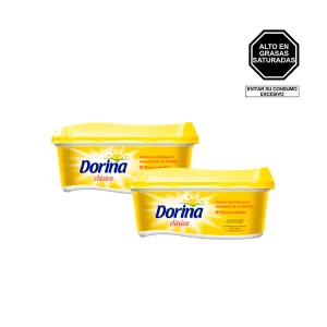 Pack 2 Margarina Dorina Clásica Pote 190 gr