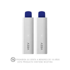 Pack 2 (Vapeador Electrónico Veev Now Blueberry 1800 Puff)
